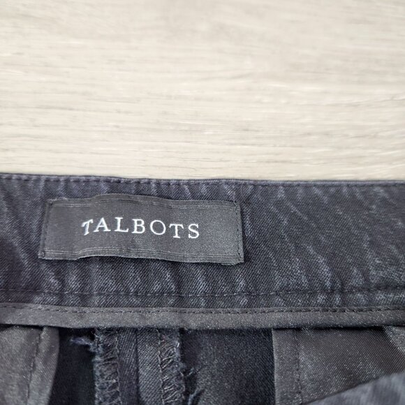Talbots Chatham Ankle Curvy Pants Black Cotton Blend Slim Fit Womens Size 8 - Picture 11 of 12
